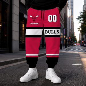 Limited Edition – Customized NBA Chicago Bulls Sweatpants