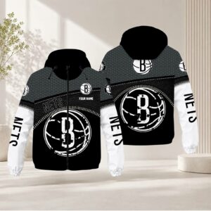 Limited Edition – Customized NBA Brooklyn Nets Windbreaker Jacket