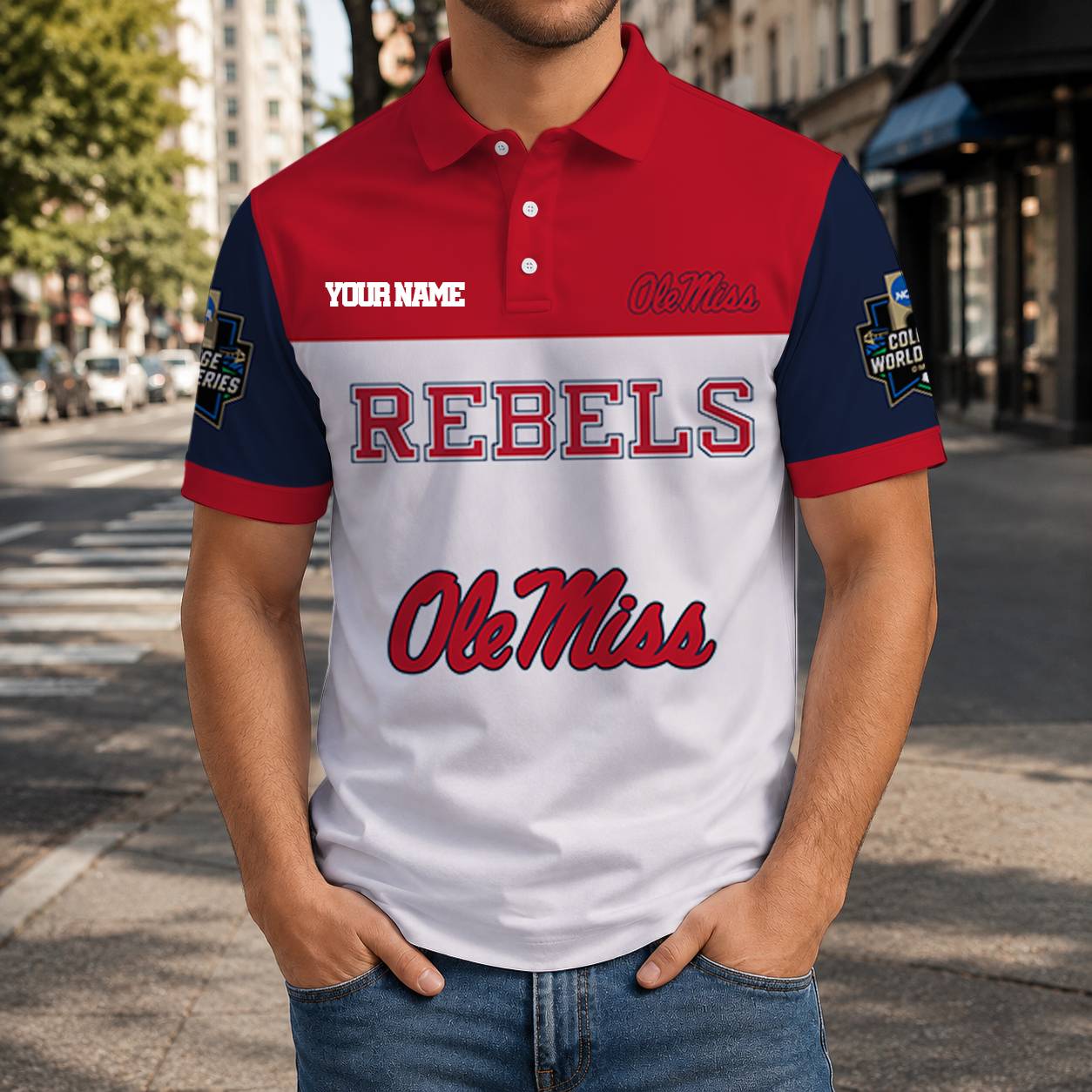 Limited Edition – Customized NCAA Ole Miss Rebels Polo Shirt
