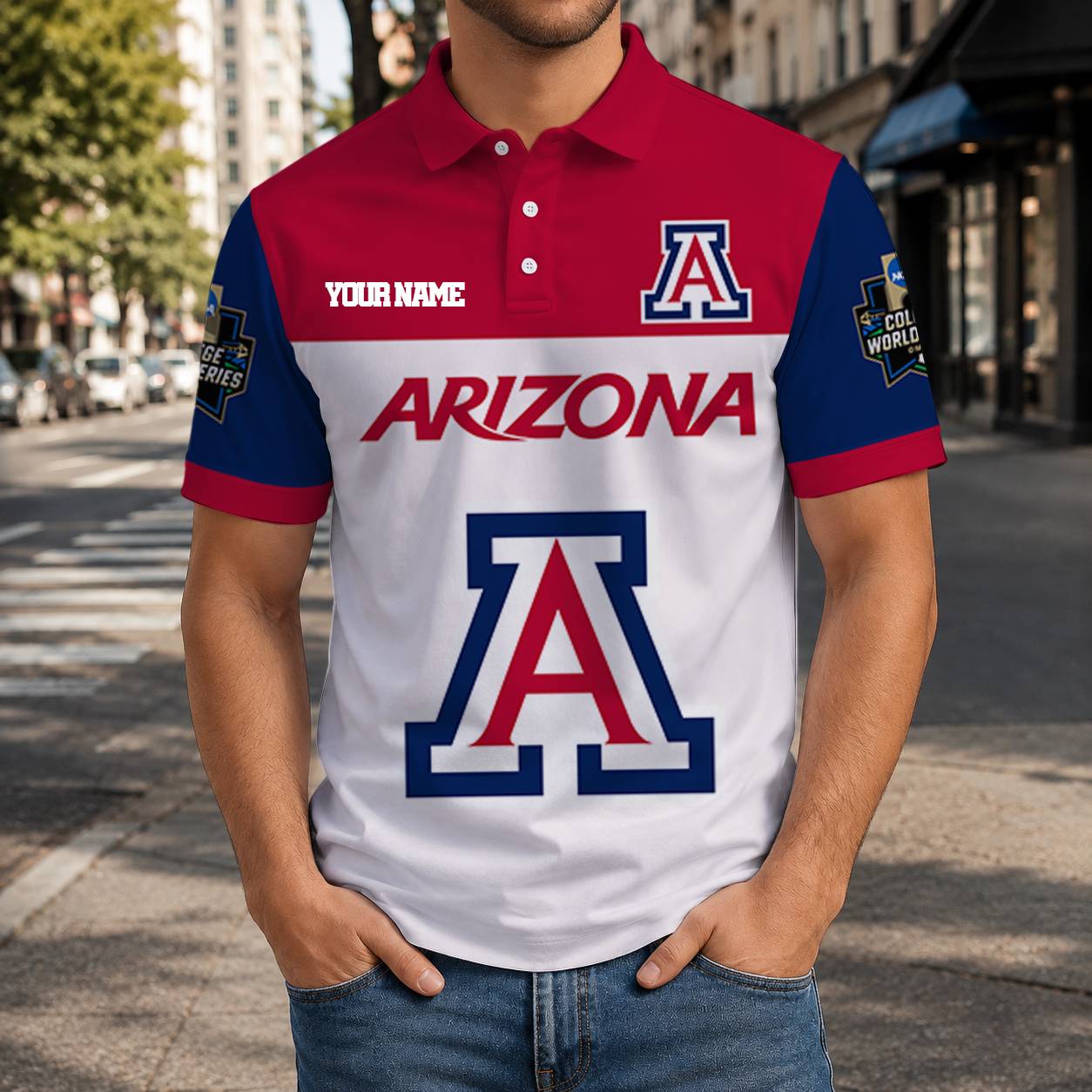 Limited Edition – Customized NCAA Arizona Wildcats Polo Shirt