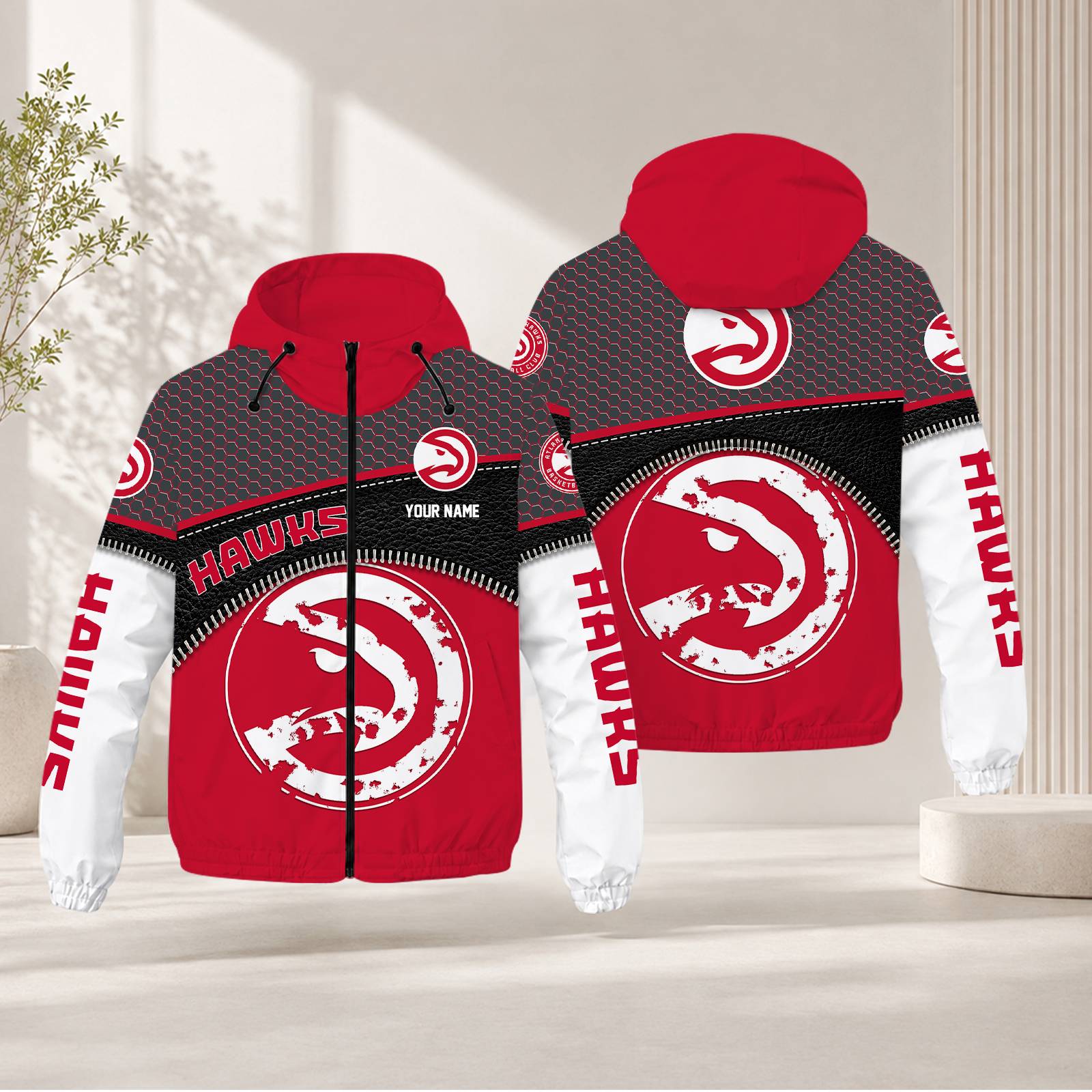 Limited Edition – Customized NBA Atlanta Hawks Windbreaker Jacket