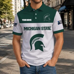 Limited Edition – Customized NCAA Michigan State Spartans Polo Shirt