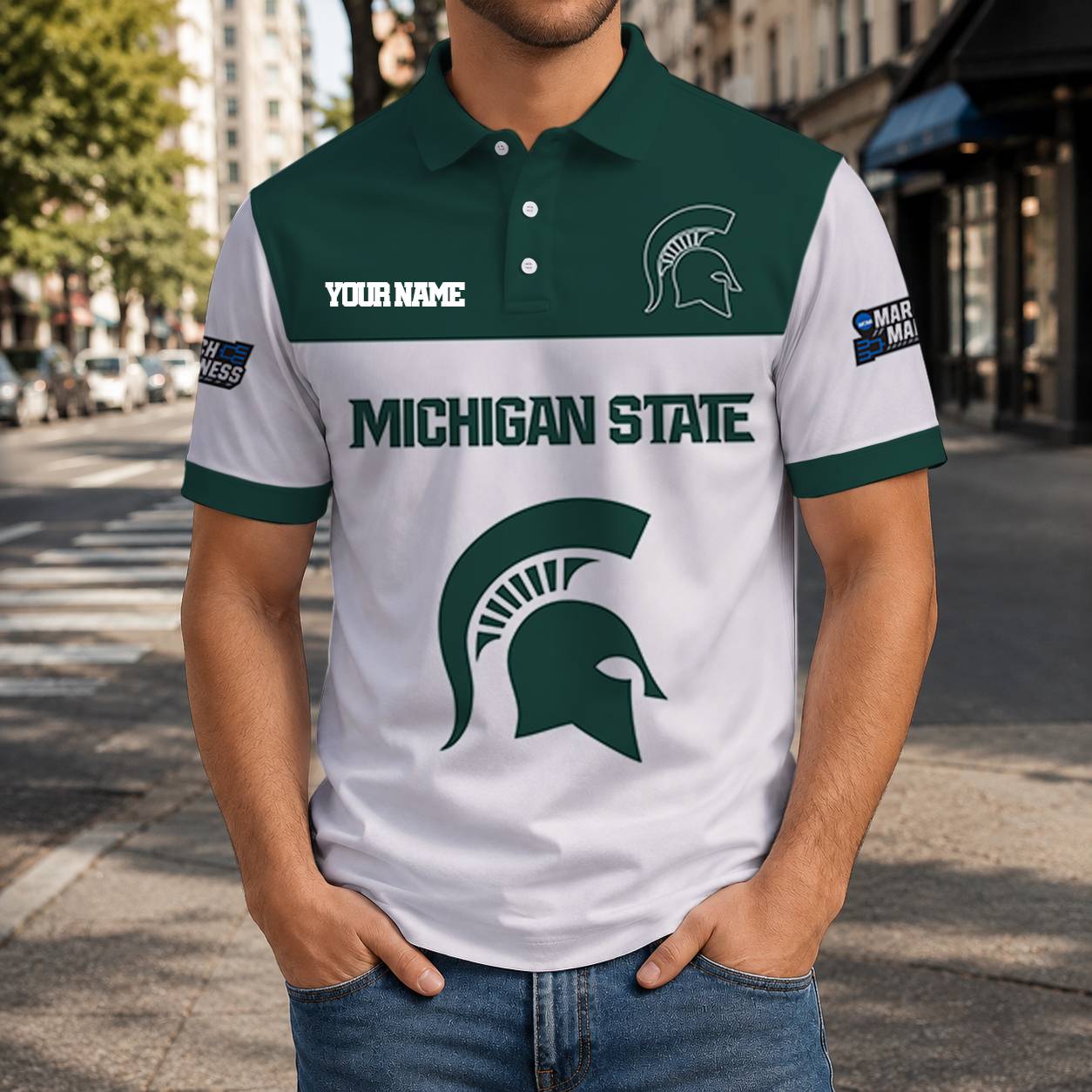 Limited Edition – Customized NCAA Michigan State Spartans Polo Shirt