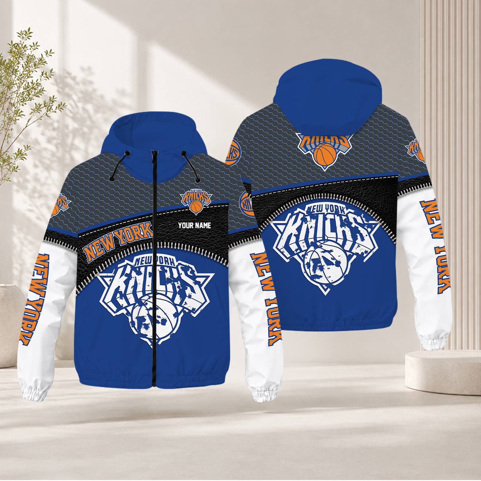 Limited Edition – Customized NBA New York Knicks Windbreaker Jacket