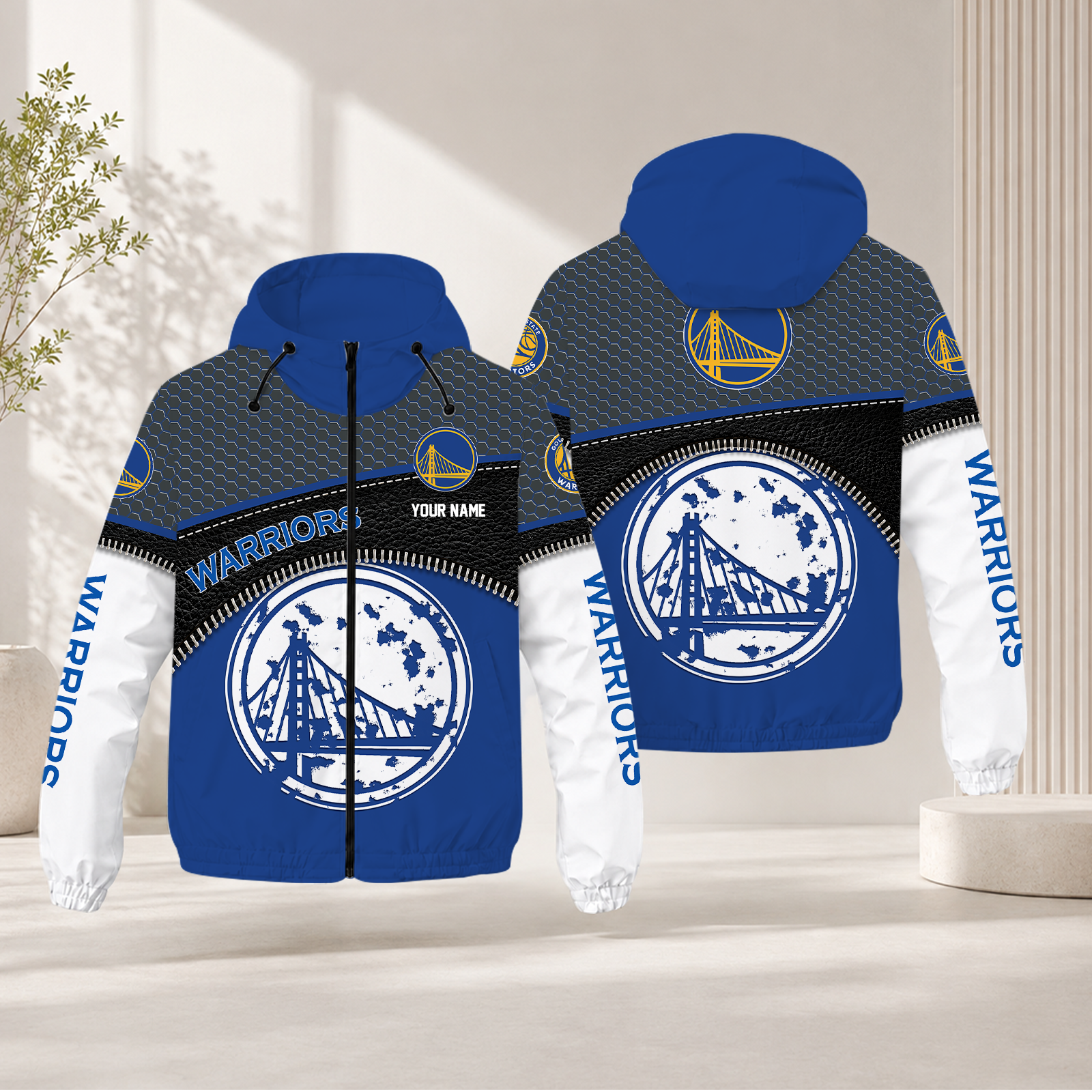 Limited Edition – Customized NBA Golden State Warriors Windbreaker Jacket