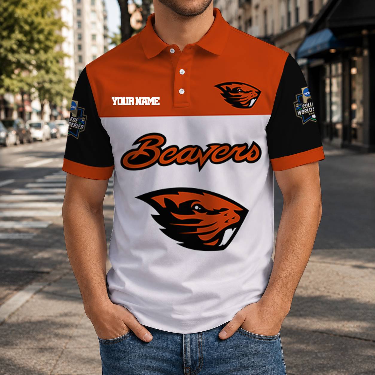 Limited Edition – Customized NCAA Oregon State Beavers Polo Shirt