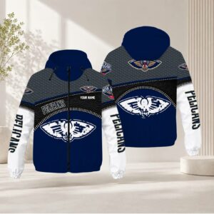 Limited Edition – Customized NBA New Orleans Pelicans Windbreaker Jacket