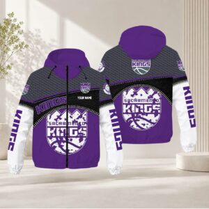 Limited Edition – Customized NBA Sacramento Kings Windbreaker Jacket