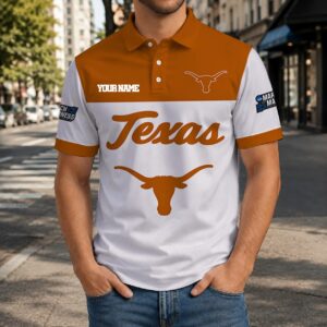 Limited Edition – Customized NCAA Texas Longhorns Polo Shirt