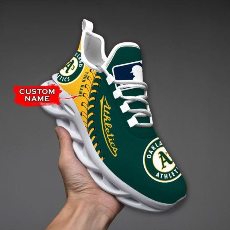 Limited Edition – Customized MLB Oakland Athletics Max Soul Shoes - Image 4