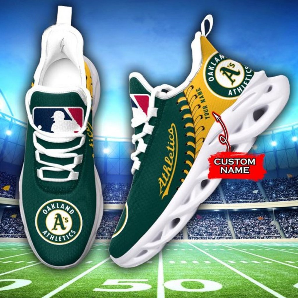 Limited Edition – Customized MLB Oakland Athletics Max Soul Shoes