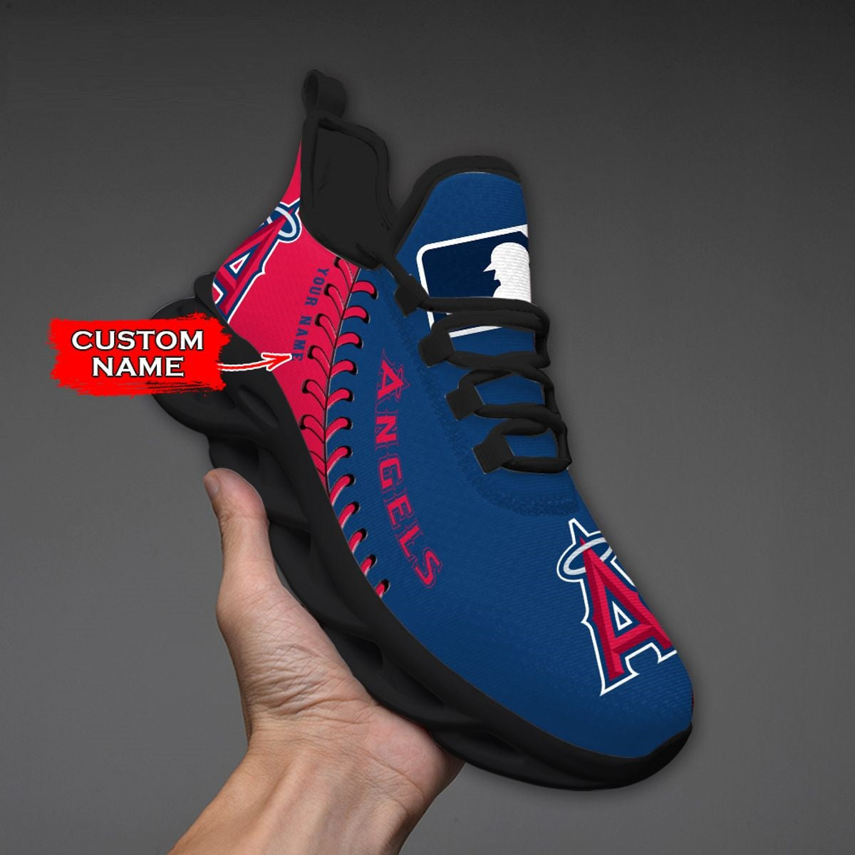 Limited Edition – Customized MLB Los Angeles Angels Max Soul Shoes - Image 3