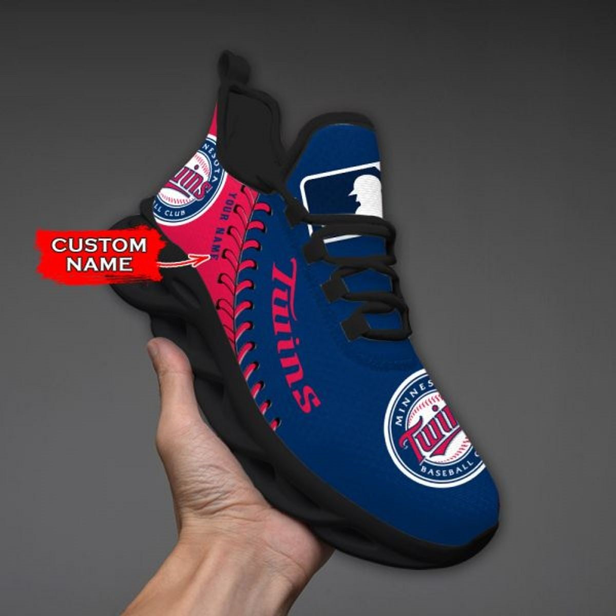 Limited Edition – Customized MLB Minnesota Twins Max Soul Shoes - Image 3