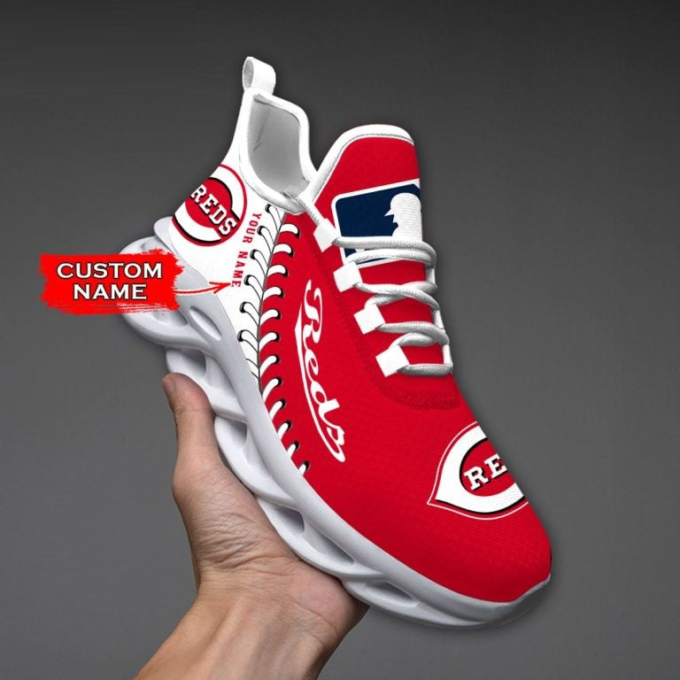 Limited Edition – Customized MLB Cincinnati Reds Max Soul Shoes - Image 4