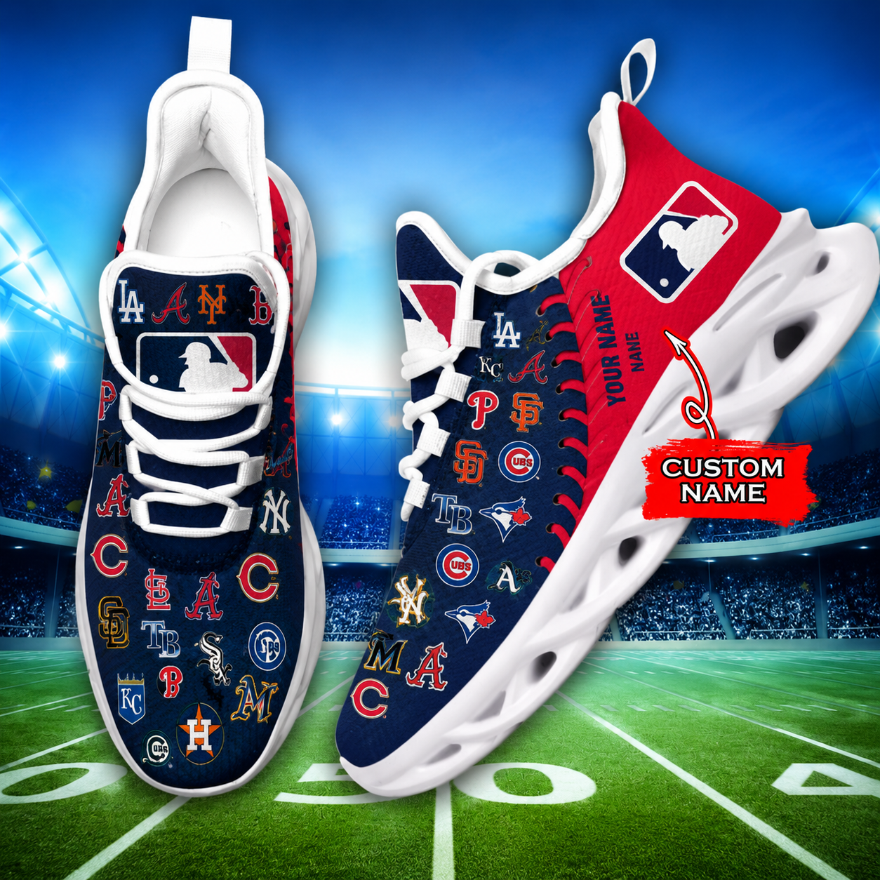 Limited Edition – Customized MLB All Teams Max Soul Shoes