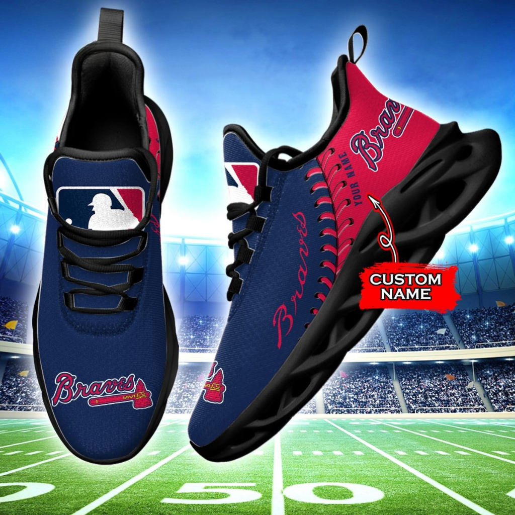 Limited Edition – Customized MLB Atlanta Braves Max Soul Shoes - Image 2