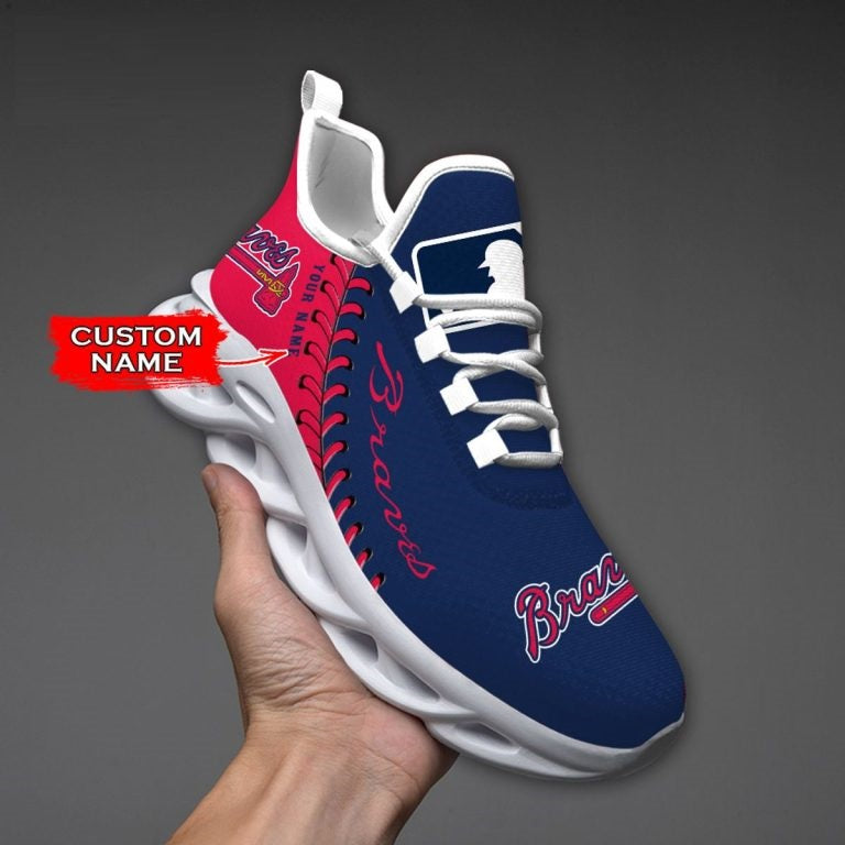 Limited Edition – Customized MLB Atlanta Braves Max Soul Shoes - Image 4
