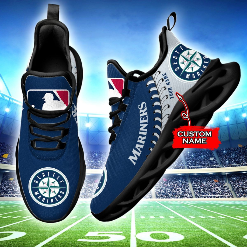 Limited Edition – Customized MLB Seattle Mariners Max Soul Shoes - Image 2