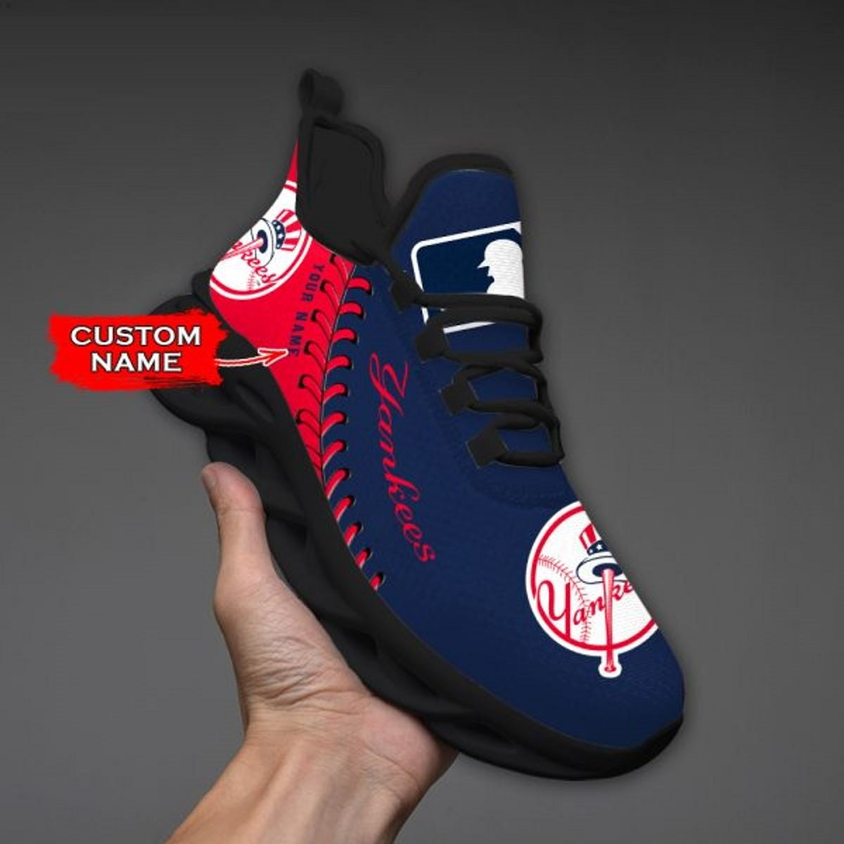 Limited Edition – Customized MLB New York Yankees Max Soul Shoes - Image 3