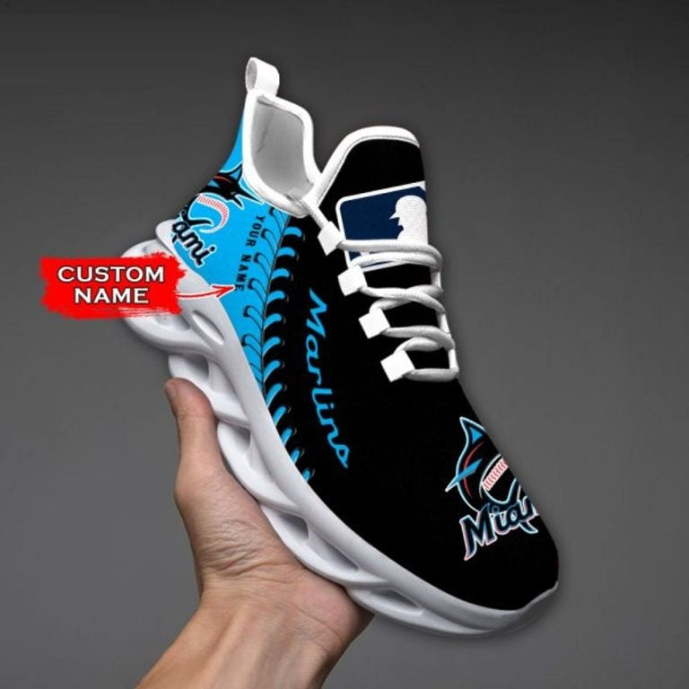 Limited Edition – Customized MLB Miami Marlins Max Soul Shoes - Image 4