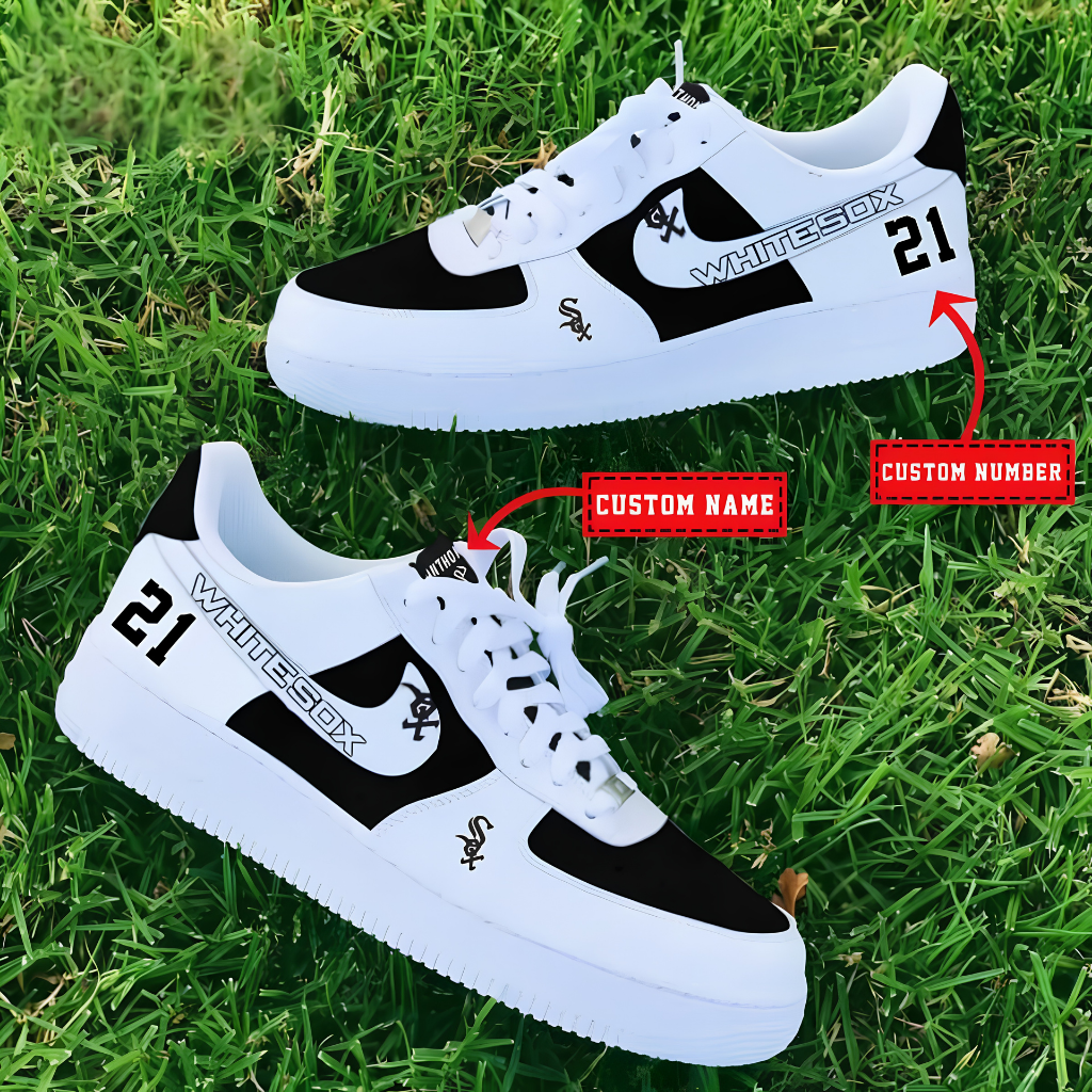 Limited Edition – Customized MLB Chicago White Sox Af1 Shoes