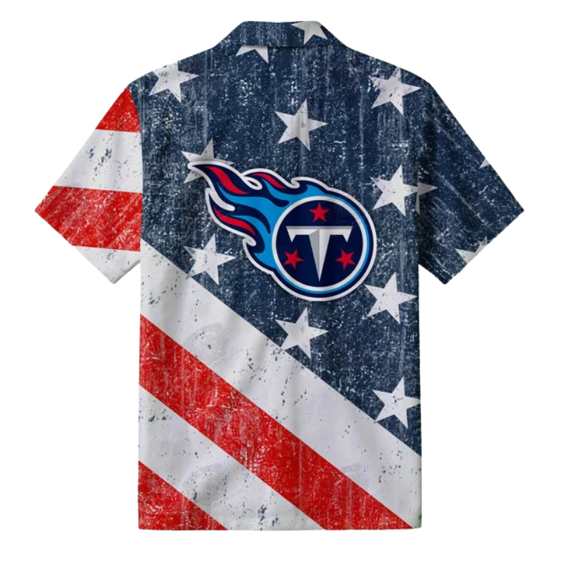 Limited Edition – Customized NFL Tennessee Titans Patriotic 250 Usa Hawaiian Shirt - Image 3