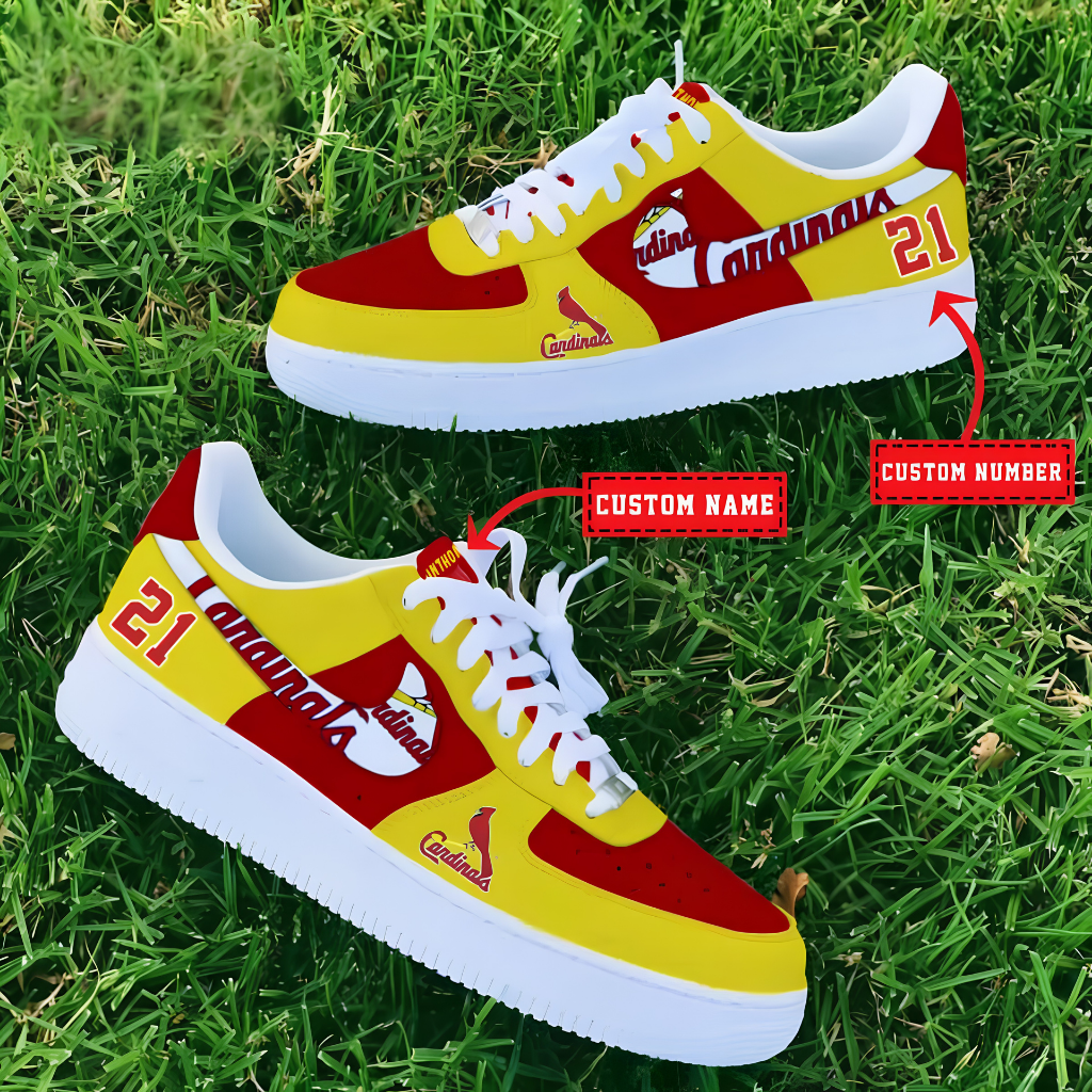 Limited Edition – Customized MLB St. Louis Cardinals Af1 Shoes