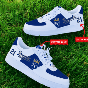 Limited Edition – Customized MLB Kansas City Royals Af1 Shoes