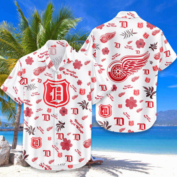 Limited Edition – Customized NHL Detroit Red Wings Unisex Hawaiian Shirt