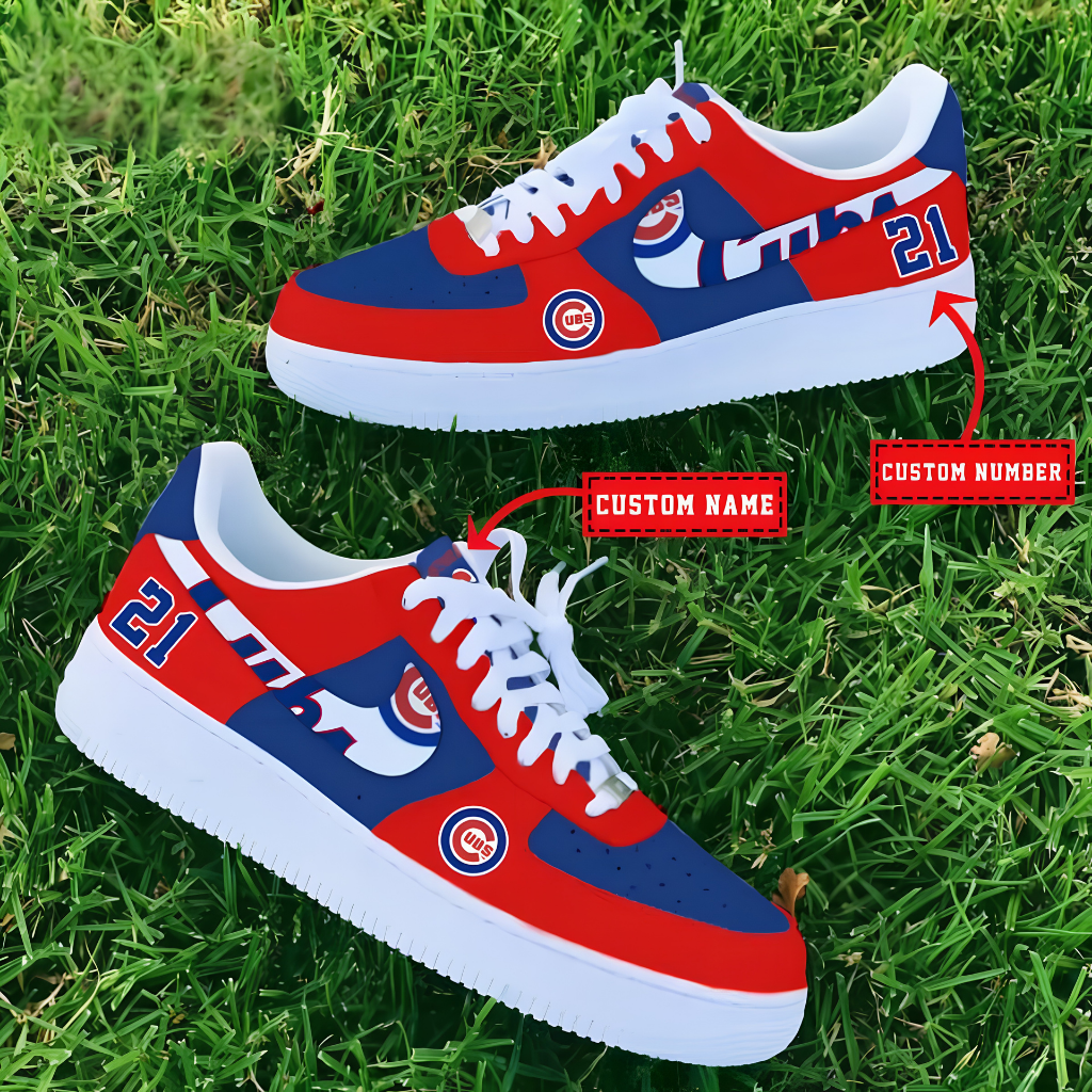 Limited Edition – Customized MLB Chicago Cubs Af1 Shoes