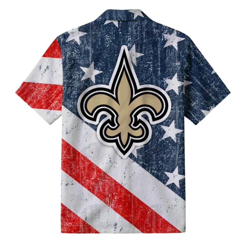Limited Edition – Customized NFL New Orleans Saints Patriotic 250 Usa Hawaiian Shirt - Image 3