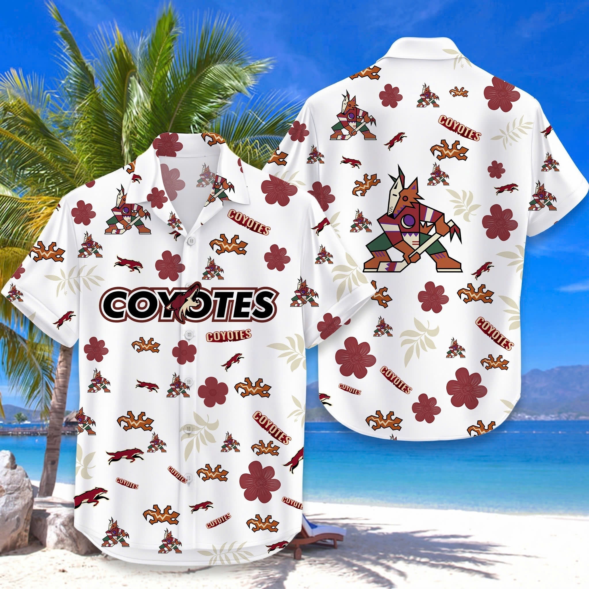 Limited Edition – Customized NHL Arizona Coyotes Unisex Hawaiian Shirt