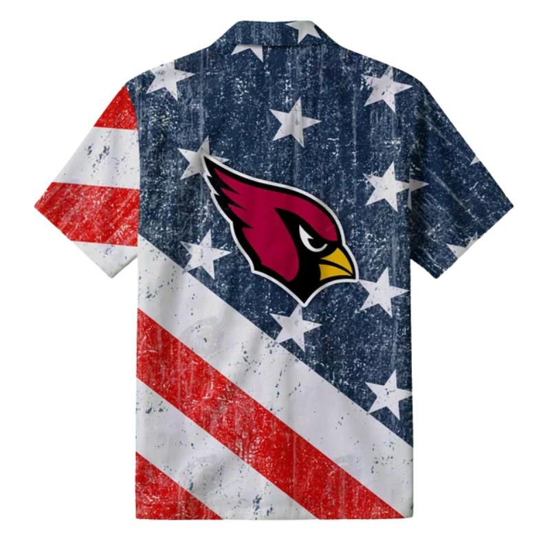 Limited Edition – Customized NFL Arizona Cardinals Patriotic 250 Usa Hawaiian Shirt - Image 3