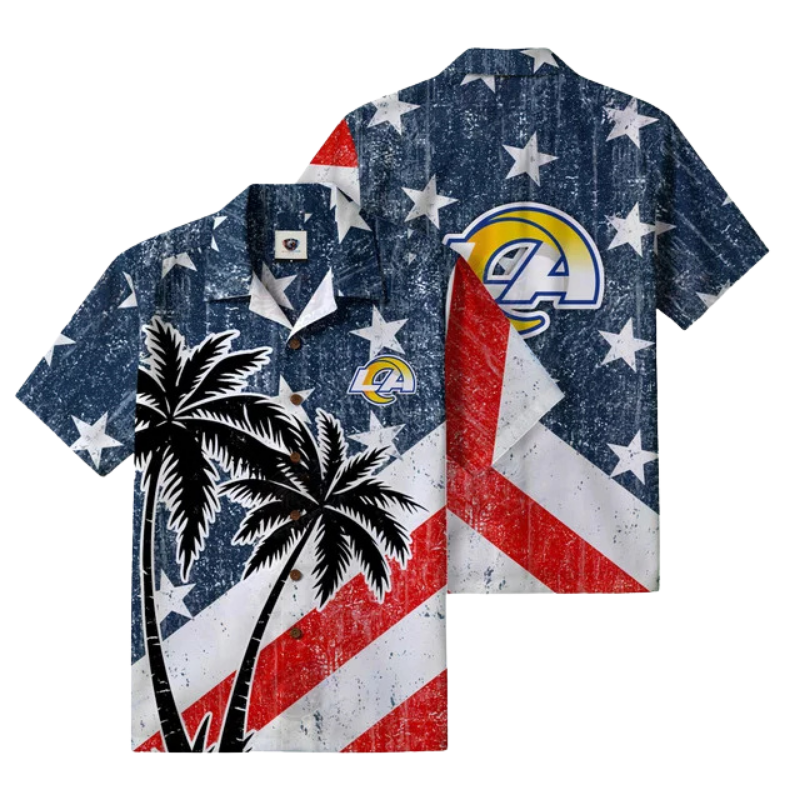 Limited Edition – Customized NFL Los Angeles Rams Patriotic 250 Usa Hawaiian Shirt