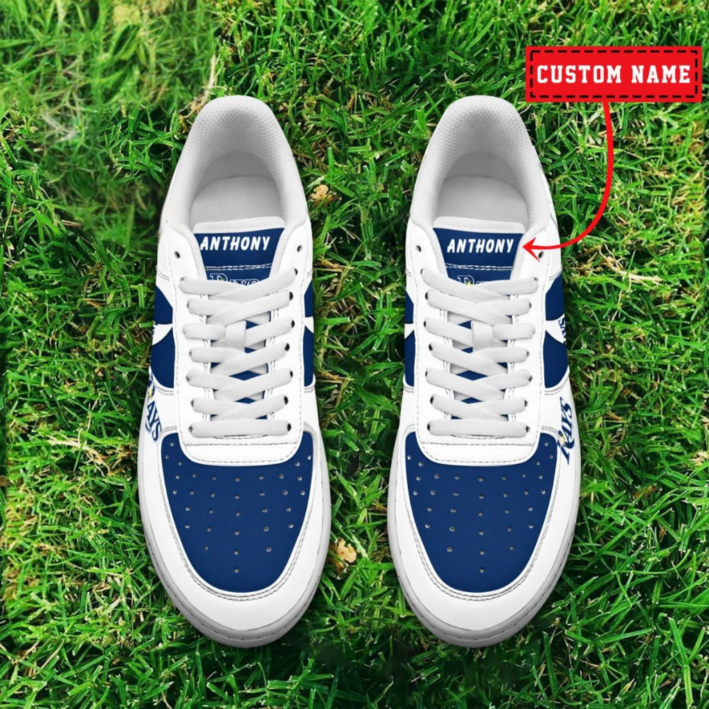 Limited Edition – Customized MLB Tampa Bay Rays Af1 Shoes - Image 2