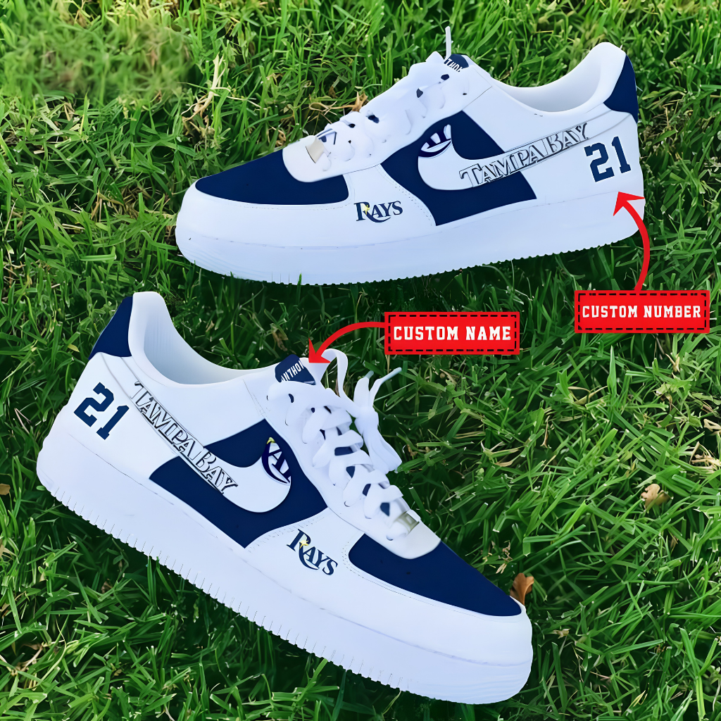 Limited Edition – Customized MLB Tampa Bay Rays Af1 Shoes