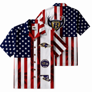 Limited Edition – Customized NFL Baltimore Ravens Patriotic 250 Usa Hawaiian Shirt