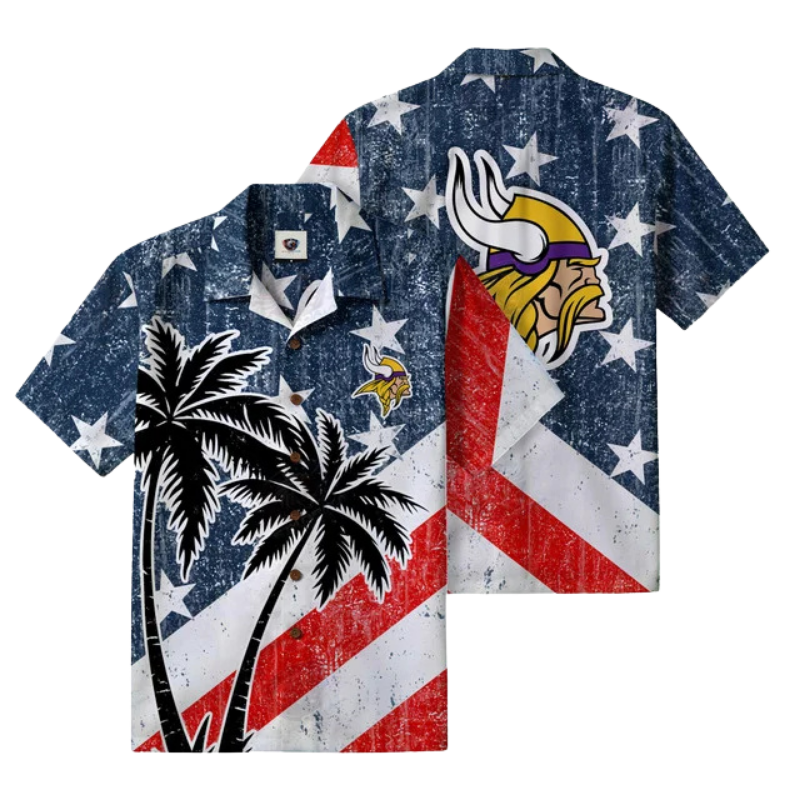 Limited Edition – Customized NFL Minnesota Vikings Patriotic 250 Usa Hawaiian Shirt