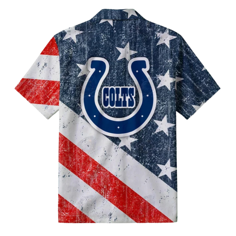 Limited Edition – Customized NFL Indianapolis Colts Patriotic 250 Usa Hawaiian Shirt - Image 3