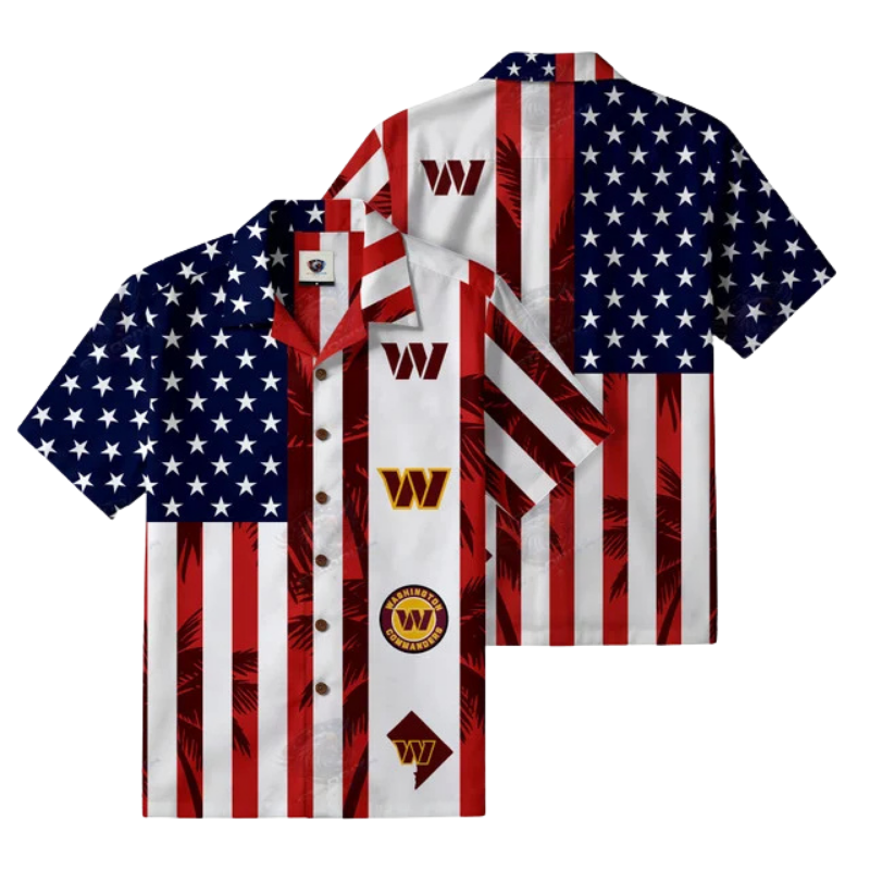 Limited Edition – Customized NFL Washington Commanders Patriotic 250 Usa Hawaiian Shirt