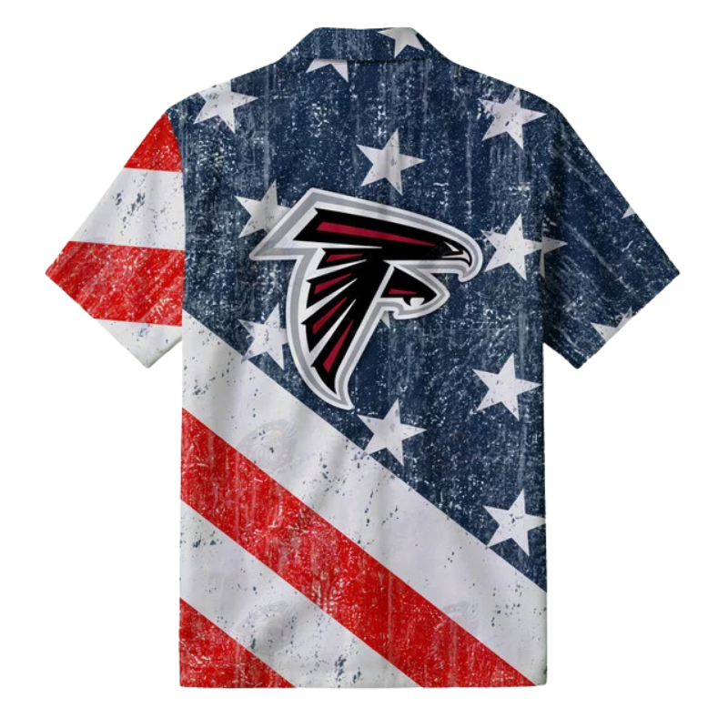 Limited Edition – Customized NFL Atlanta Falcons Patriotic 250 Usa Hawaiian Shirt - Image 3