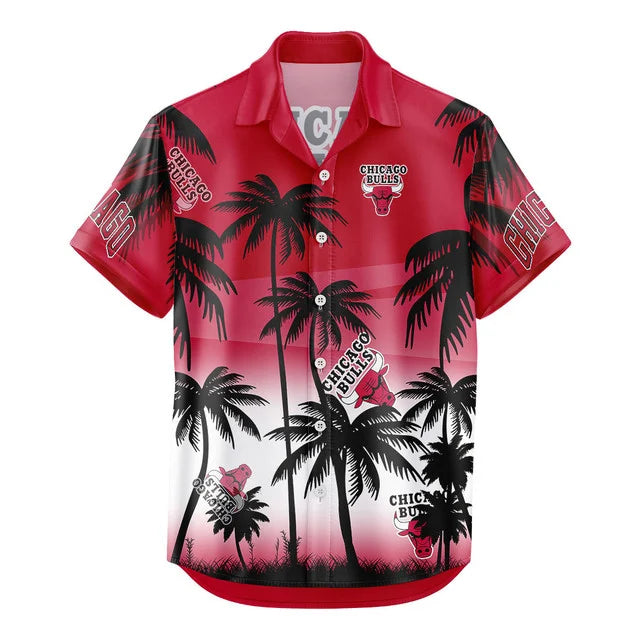 Limited Edition – Customized NBA Chicago Bulls Unisex Hawaiian Shirt & Shorts Set - Image 3