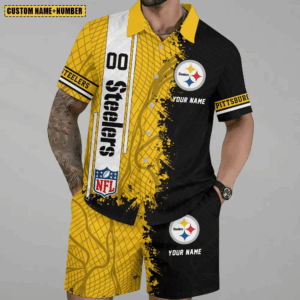 Limited Run – Customized NFL Pittsburgh Steelers Unisex Hawaiian Shirt & Shorts Set