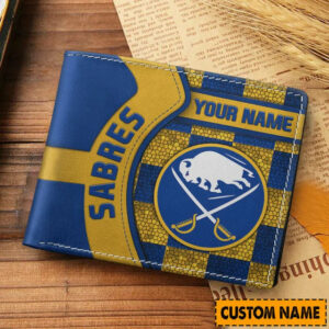 Limited Edition – Customized NHL Buffalo Sabres Leather Wallet