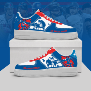 Limited Edition – Customized MLB Los Angeles Dodgers Af1 Shoes
