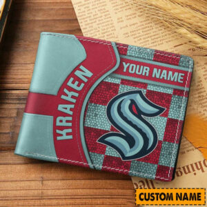 Limited Edition – Customized NHL Seattle Kraken Leather Wallet