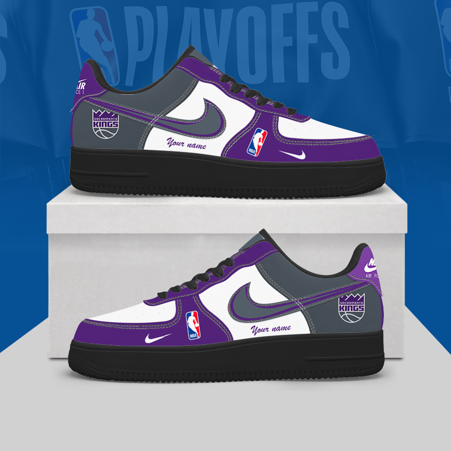 Limited Edition – Customized NBA Sacramento Kings Af1 Shoes
