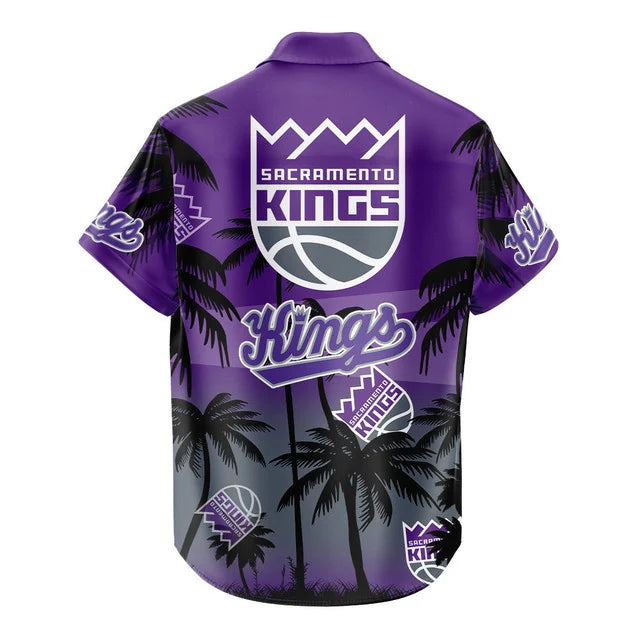 Limited Edition – Customized NBA Sacramento Kings Unisex Hawaiian Shirt & Shorts Set - Image 4