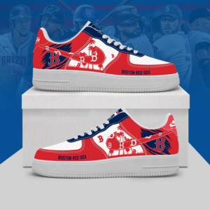 Limited Edition – Customized MLB Boston Red Sox Af1 Shoes
