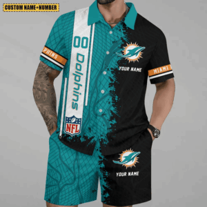 Limited Run – Customized NFL Miami Dolphins Unisex Hawaiian Shirt & Shorts Set